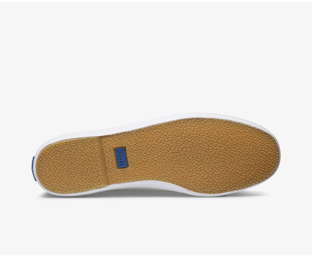 Keds Slip Ons Damen Weiß - Champion Slip On Leder - YZB-612974